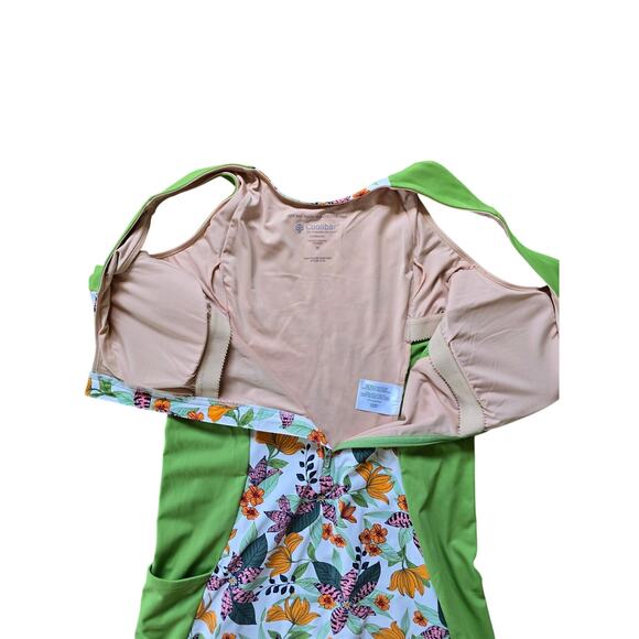 NWT Coolibar Palm Plaza Knee Swimsuit Shorts UPF 50+ Sun Protection Modest Med - Picture 5 of 6